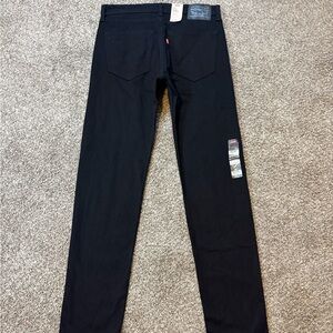 Levi's Men's 512 Slim Taper Fit Jeans Pants Pinhead Rinse Stretch Black 32Wx34L